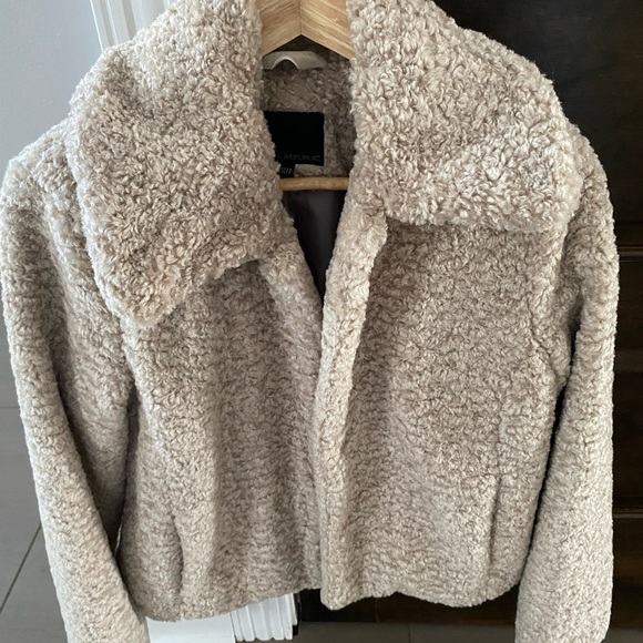 Sherpa short coat beige xs - Picture 3 of 5